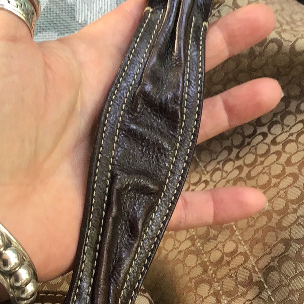 Coach Signature Canvas Hobo Bag in Brown and Tan - Picture 7 of 7